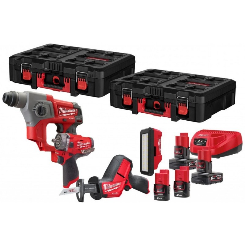 KIT promozionale M12 MILWAUKEE 12V FPP4C-624P