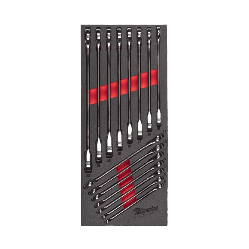 SERIE CHIAVI COMBINATE A CRICCHETTO 15PZ MILWAUKEE
