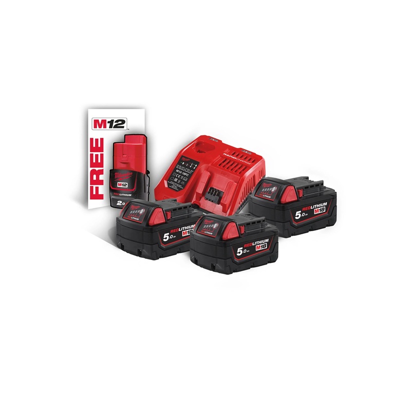 ENERGY KIT M18NRG-503 3 BATT. 5AH+ MILWAUKEE