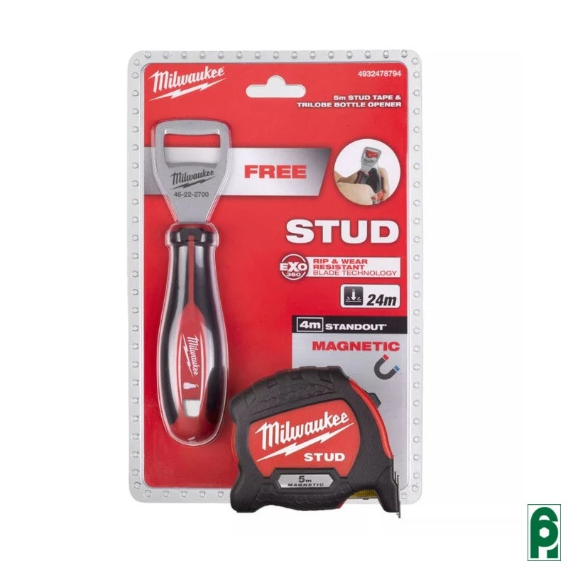 Flessometro 5 MT. MILWAUKEE mm.33 STUD+