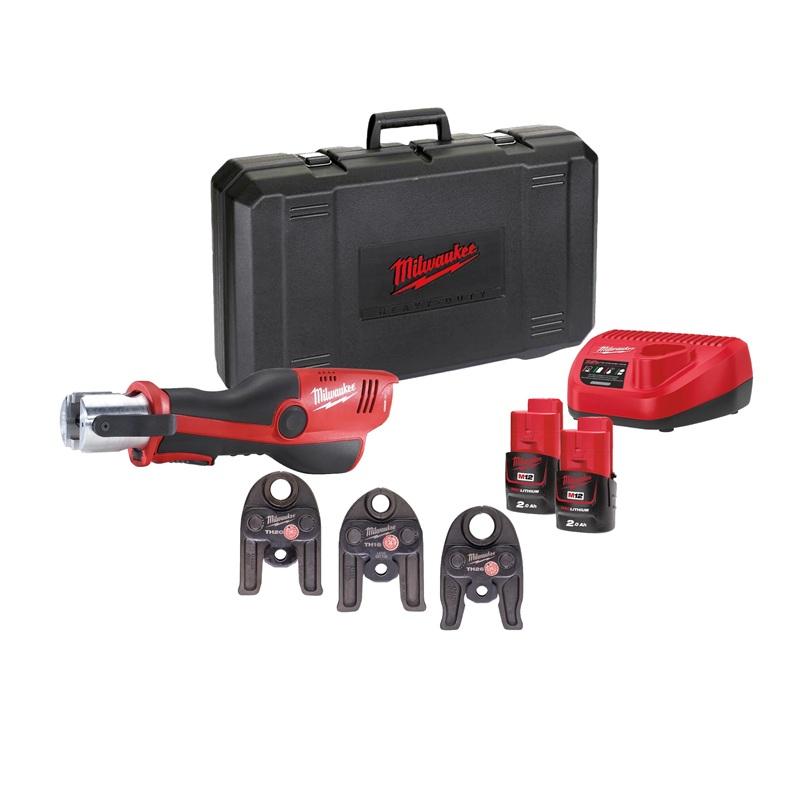 PRESSATRICE idraulica compatta MILWAUKEE M12 HPT-202C TH-SET
