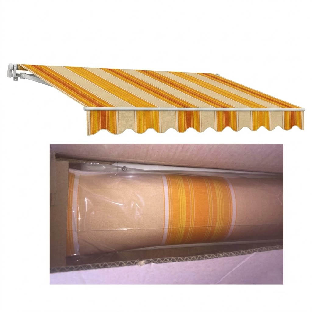 tenda da sole a caduta cm 400x300 giallo-beige