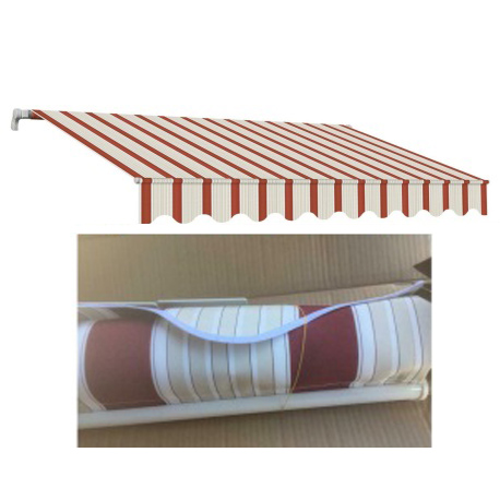 tenda sole a caduta cm400x300 beige-bordeaux