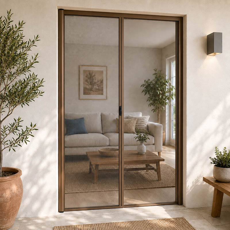 Zanzariera a Rullo flash per porte misura 150 x 250cm color bronzo