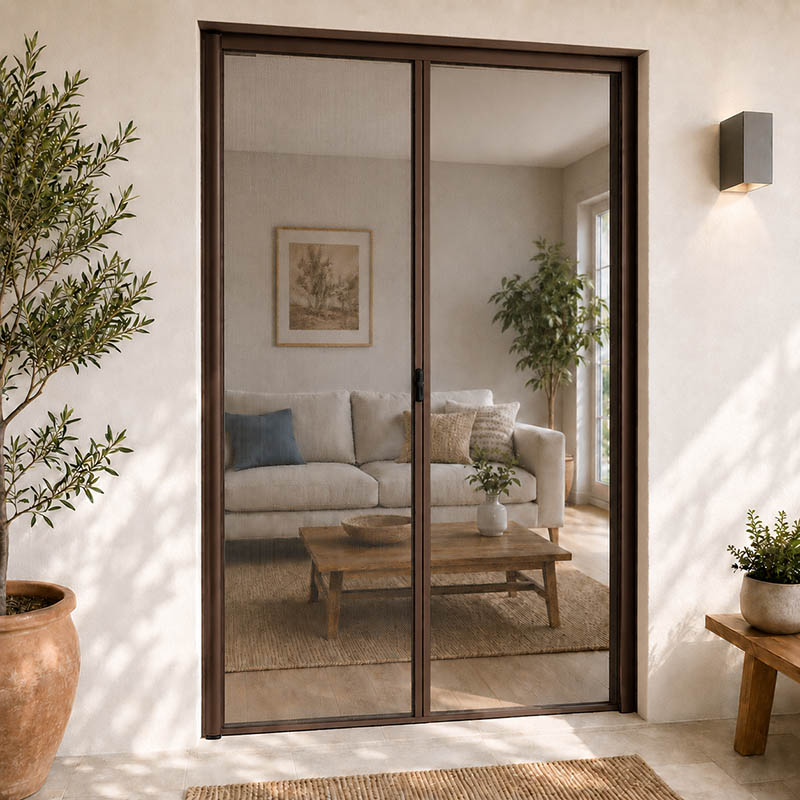 Zanzariera a Rullo flash per porte misura 150 x 250cm color marrone