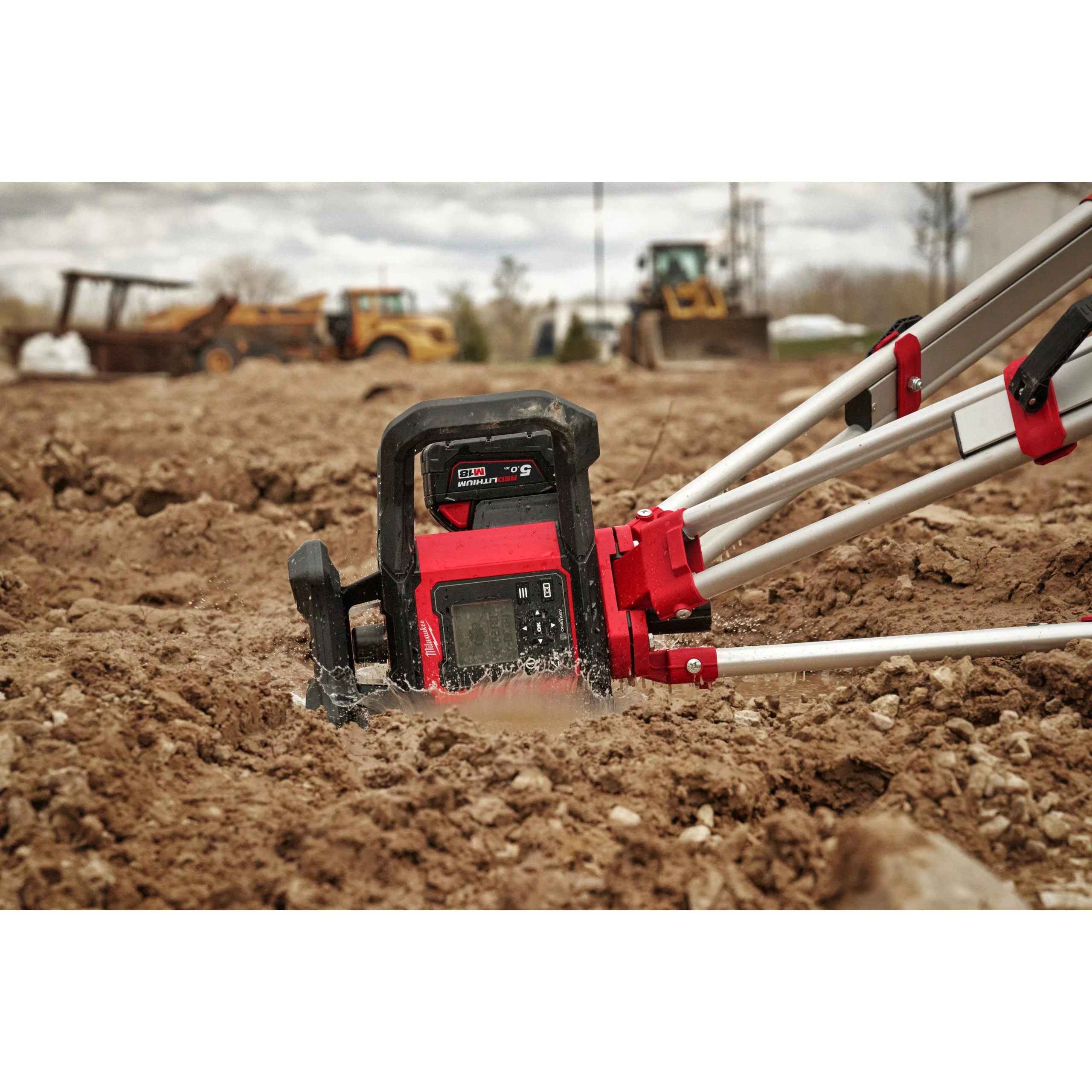 4933493204 LIVELLA LASER MILWAUKEE M18 RLOHV1200-50 1C ROTANTE 1200MT RAGGIO VERTICALE-ORIZZONTALE ROSSO DOPPIA PENDENZA AUTOMATICA CON ONE-KEY