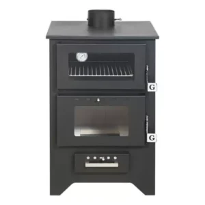 DIVI.MG450 STUFA A LEGNA DIVINAFIRE MG450 CON FORNO NERA 14,6 KW
