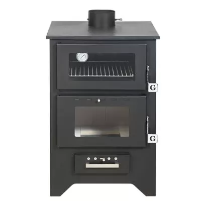 DIVI.MG450 STUFA A LEGNA DIVINAFIRE MG450 CON FORNO NERA 14,6 KW