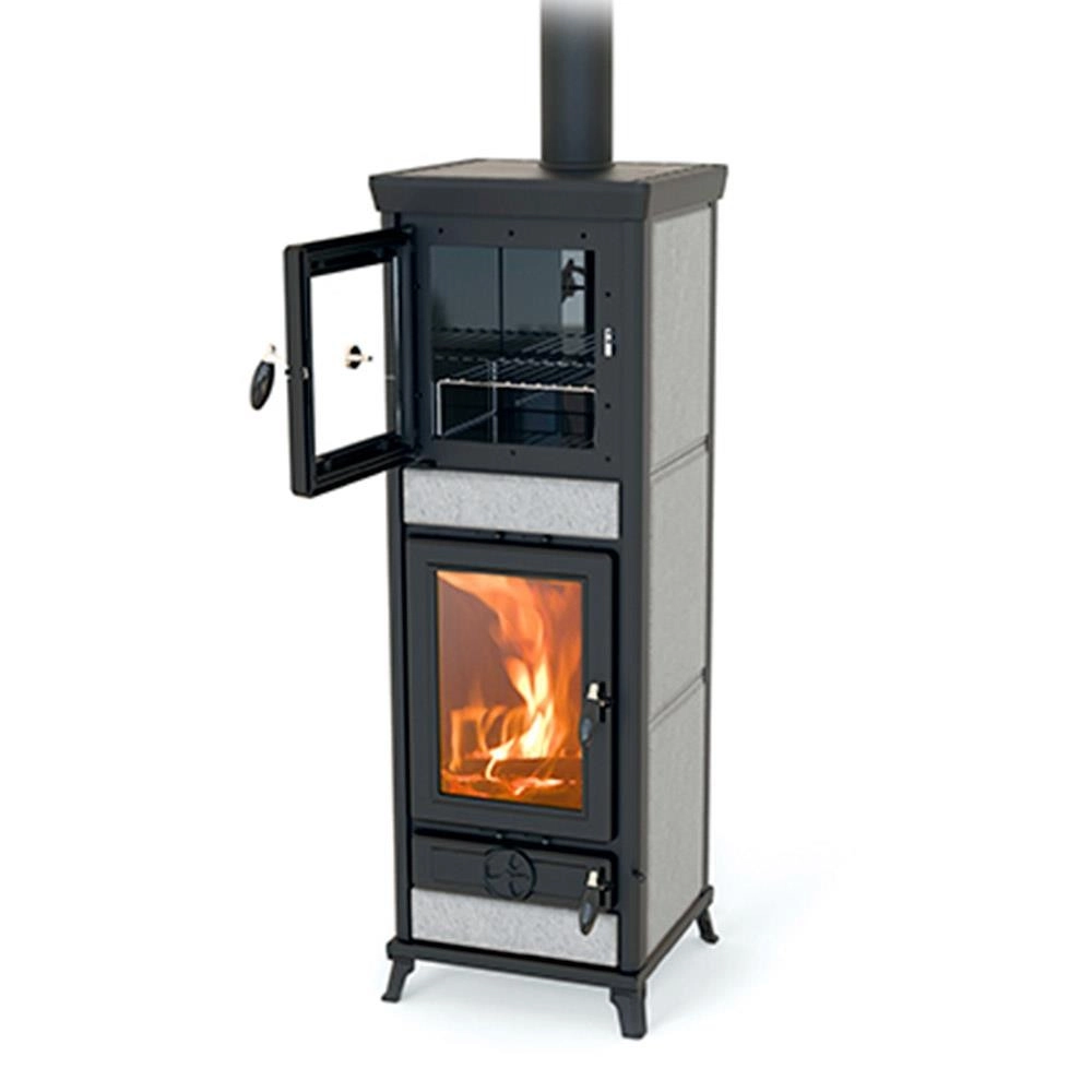 THERM.ANNASTONE STUFA A LEGNA THERMOROSSI ANNA STONE 12,91 KW CON VANO FORNO