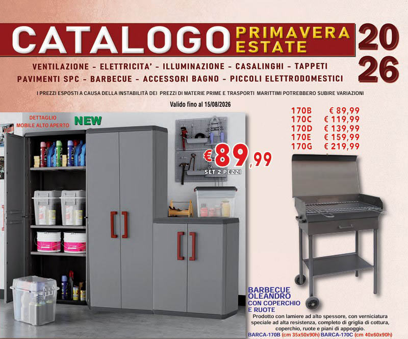 catalogo estate 2026 elettricità e casalinghi